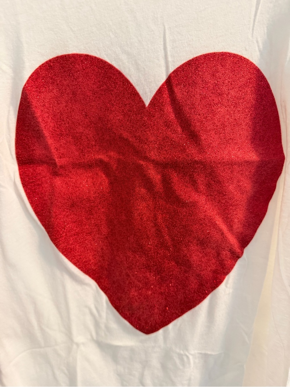 Wildfox White Short-Sleeve Tee with Red Heart Graphic - Picture 2 of 6